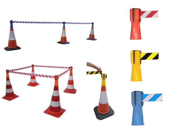 3meter Retractable Plastic Traffic Cone Topper